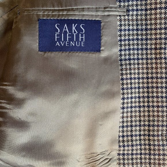 Burberry Mens suit Jacket Windowpane 44L Wool - Picture 7 of 9